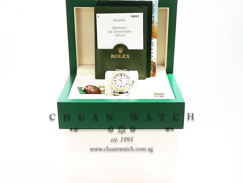 Rolex Midsize Yacht-Master Two-Tone 35mm 168623 White Index - Discontinued - Image 5