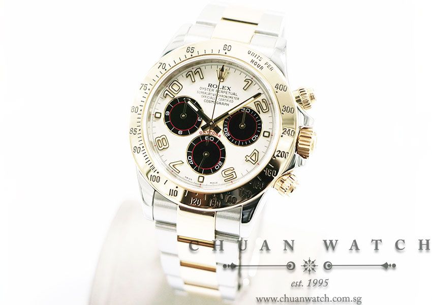 Rolex Cosmograph Daytona Two-Tone 116523 Panda - Discontinued Reference and Dial - Image 2
