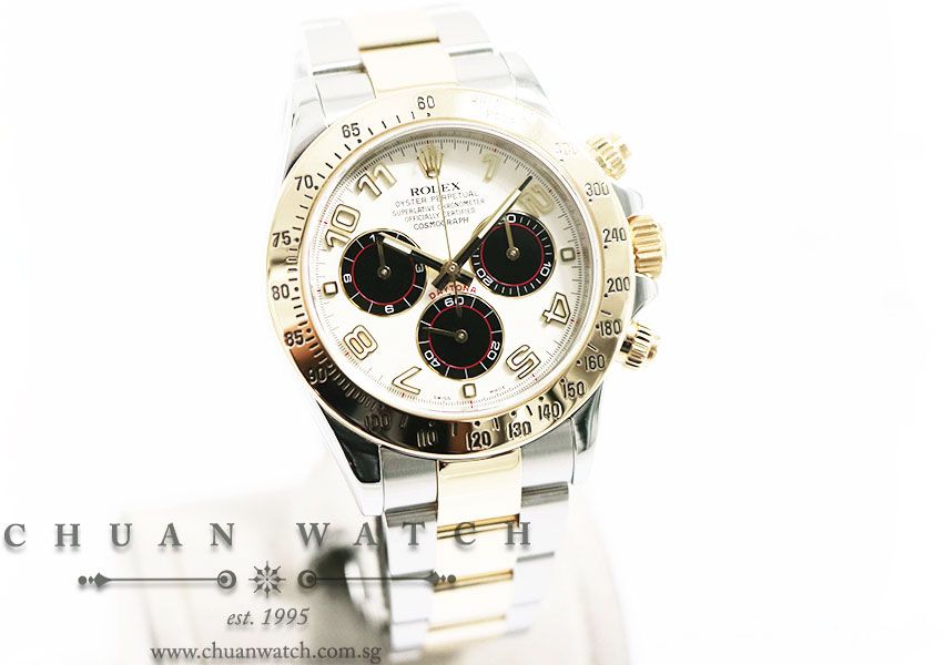 Rolex Cosmograph Daytona Two-Tone 116523 Panda - Discontinued Reference and Dial - Image 3