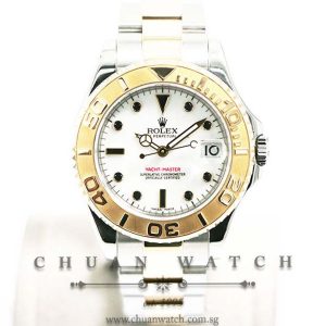 Rolex Midsize Yacht-Master Two-Tone 35mm 168623 White Index - Discontinued