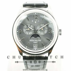 Patek Philippe Annual Calendar MoonPhase White Gold 39mm 5146G-010 Slate Grey Sunburst