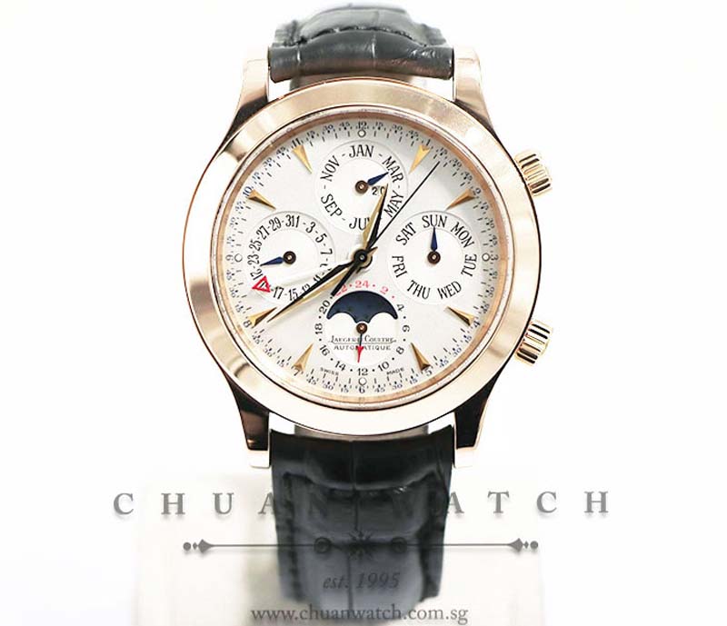 Jaeger-LeCoultre Master Grande Memovox Perpetual Calendar MoonPhase Alarm Rose Gold 41.5mm 146.2.95 - Discontinued