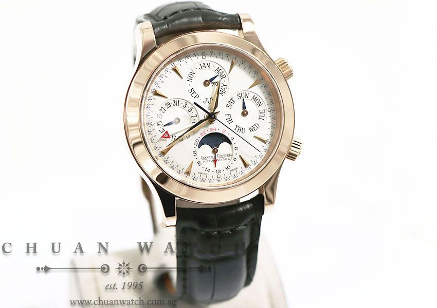 Jaeger-LeCoultre Master Grande Memovox Perpetual Calendar MoonPhase Alarm Rose Gold 41.5mm 146.2.95 - Discontinued - Image 3