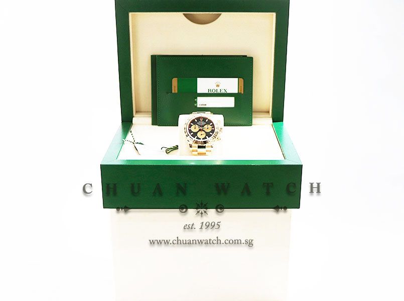 Rolex Cosmograph Daytona Yellow Gold 116508 Black-Champagne Paul Newman - Image 5