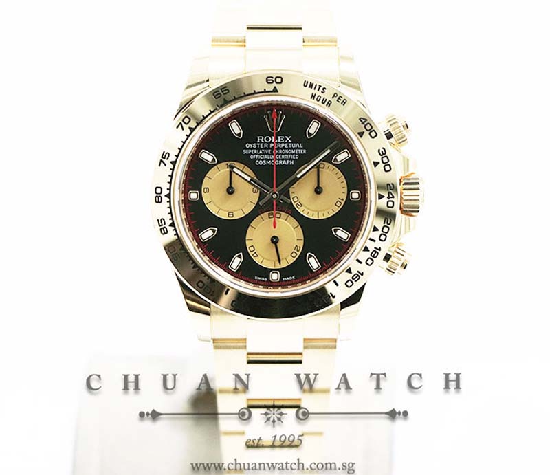 Rolex Cosmograph Daytona Yellow Gold 116508 Black-Champagne Paul Newman