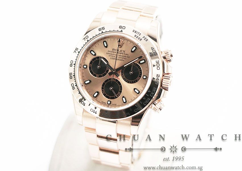 Rolex Cosmograph Daytona Everose 116505 Pink Sunburst Black Index Panda - Image 2