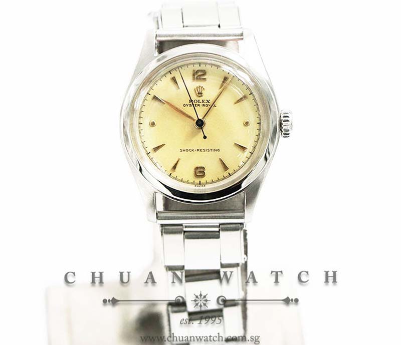 Rolex Vintage Oyster-Royal 32mm 6144 Matt Champagne Index - Discontinued