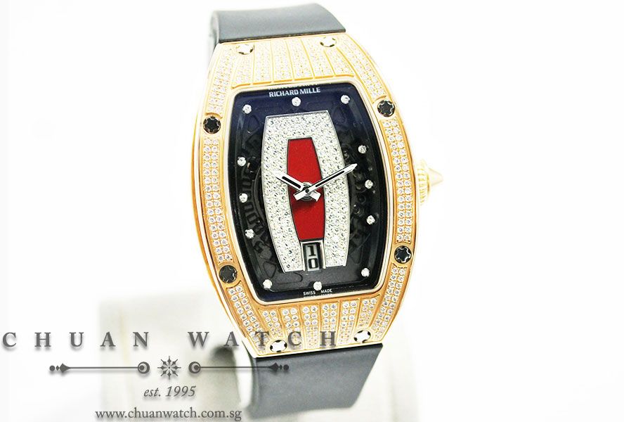 Richard Mille RM007 Rose Gold Top Diamonds Red Jasper - Discontinued - Image 3