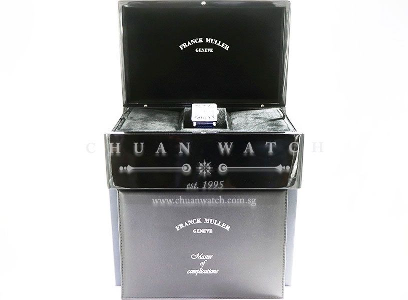 Franck Muller Ladies Master Square Blue Concept Quartz 6002 MB QZ Silver Relief Roman - Image 5