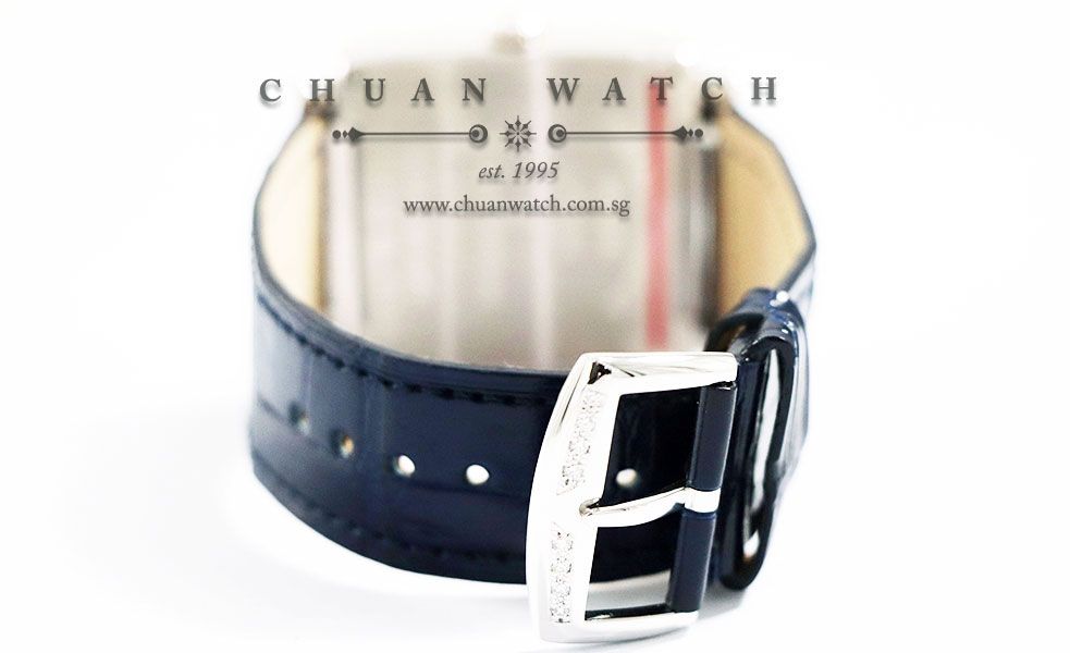 Franck Muller Ladies Master Square Blue Concept Quartz 6002 MB QZ Silver Relief Roman - Image 4