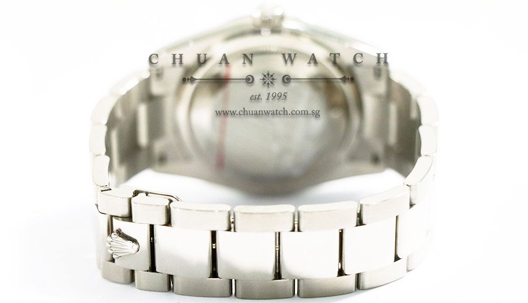 Rolex Day-Date President White Gold 36mm 118209 Rhodium Sunburst Diamonds - Discontinued - Image 4