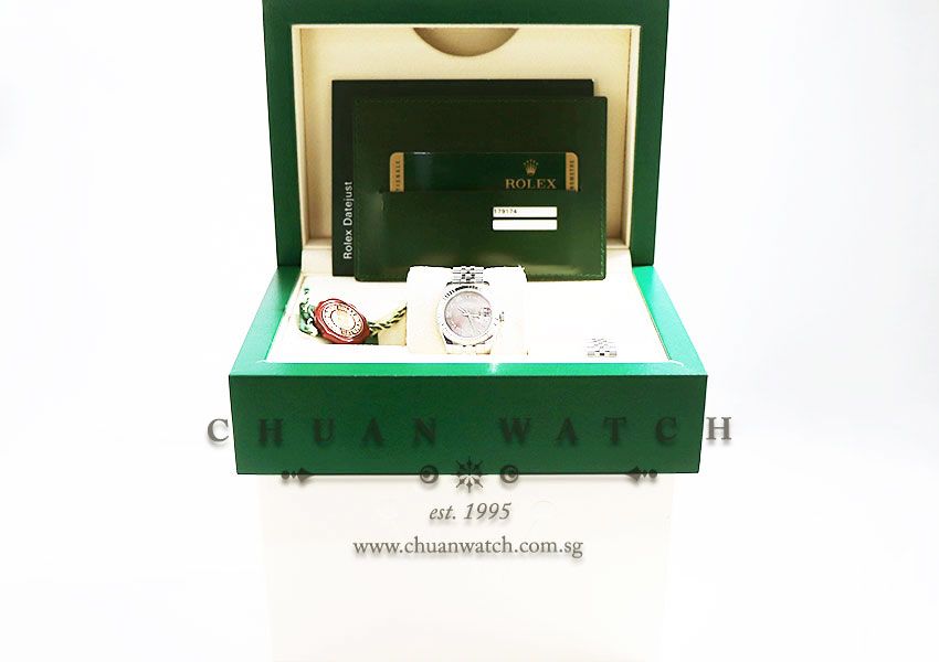 Rolex Ladies DateJust 26mm 179174 Black MOP Roman - Discontinued - Image 5