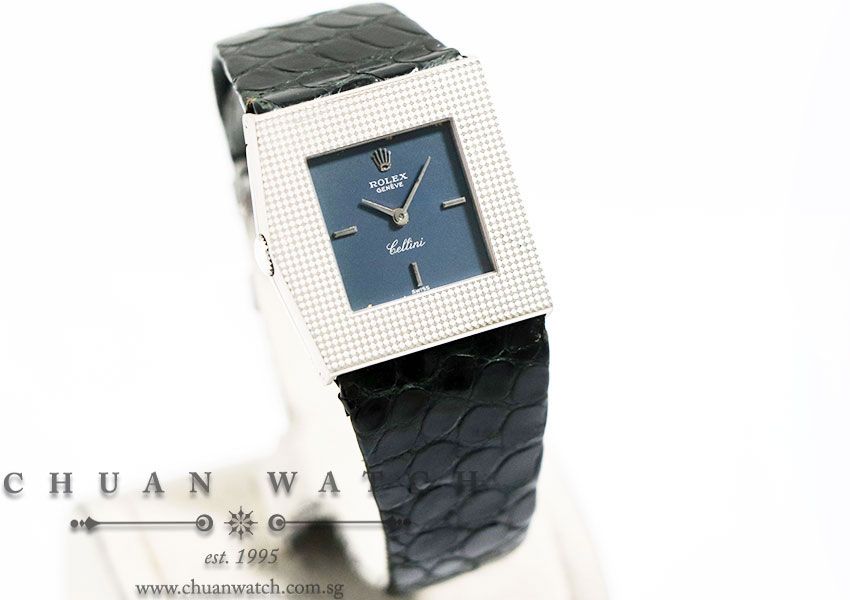 Rolex Vintage Cellini King Midas White Gold 28mm 4126 Blue Index - Discontinued - Image 3