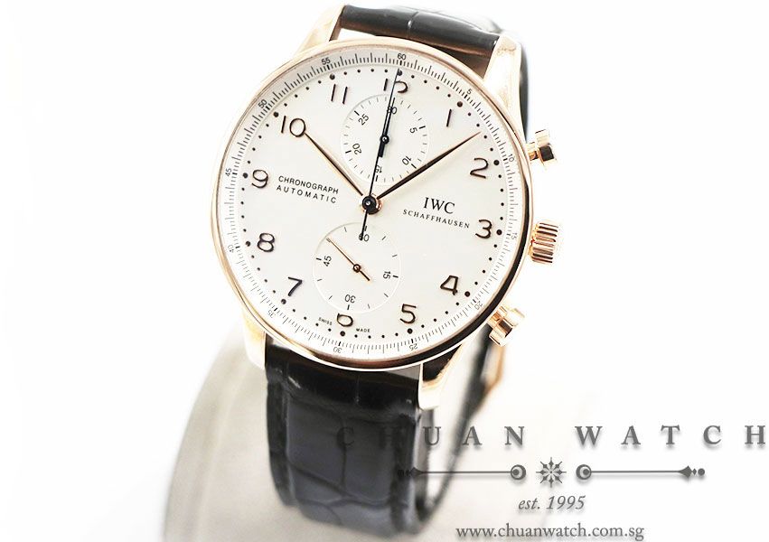 IWC Portuguese Chronograph Rose Gold 40.9mm IW371480 - Discontinued Reference - Image 2