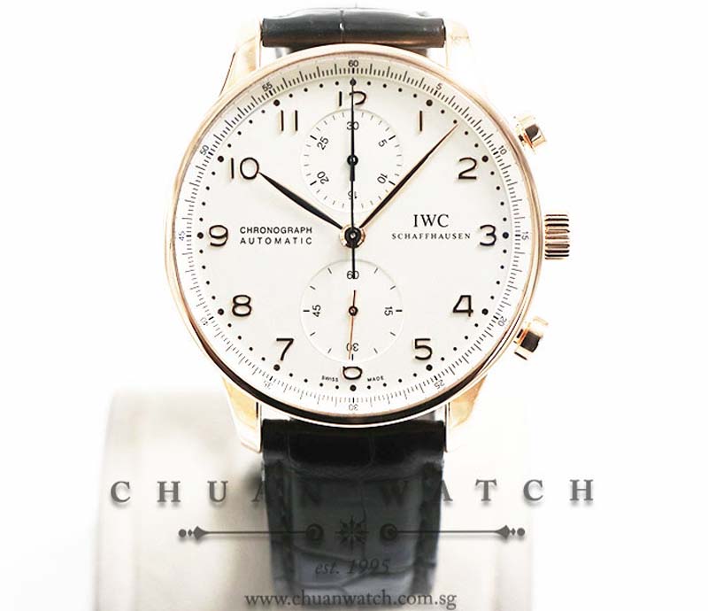 IWC Portuguese Chronograph Rose Gold 40.9mm IW371480 - Discontinued Reference