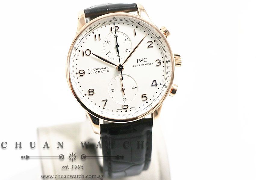 IWC Portuguese Chronograph Rose Gold 40.9mm IW371480 - Discontinued Reference - Image 3