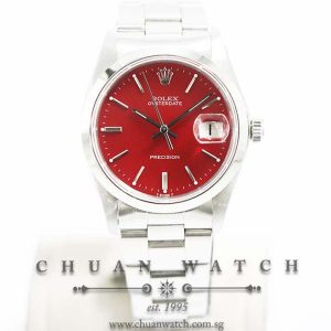 Rolex Vintage Oysterdate Precision 34mm 6694 Custom Red Index (Reconditioned) - Discontinued