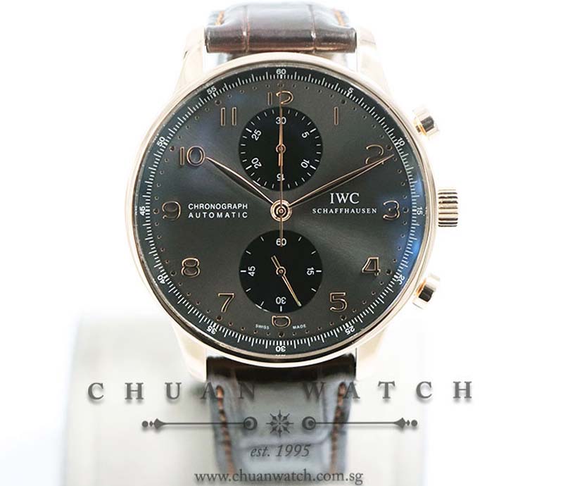 IWC Portuguese Chronograph Rose Gold 40.9mm IW371482 - Discontinued Reference
