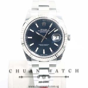 Rolex DateJust 41 126334 Blue Sunburst Index