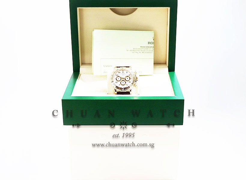 Rolex Cosmograph Zenith Daytona Yellow Gold 16518 White Arabic - Discontinued - Image 5