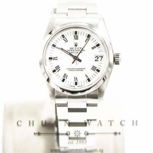 Rolex Vintage Midsize DateJust 31mm 6824 White Painted Roman - Discontinued