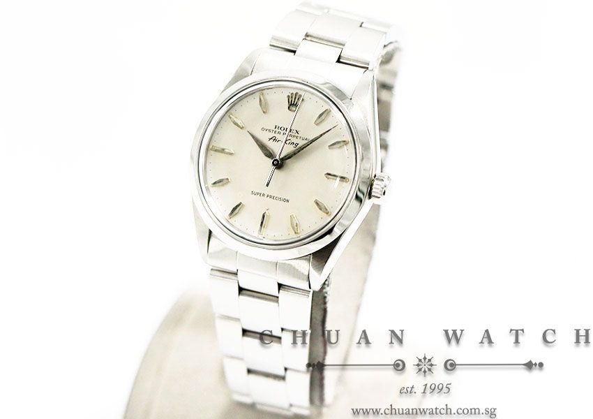 Rolex Vintage Oyster Perpetual Air-King Super Precision 34mm 5500 Silver Index - Discontinued - Image 2