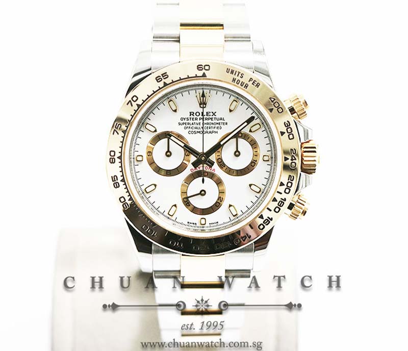 Rolex Cosmograph Daytona Two-Tone 116503 White Index
