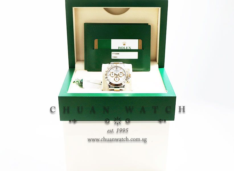 Rolex Cosmograph Daytona Two-Tone 116503 White Index - Image 5