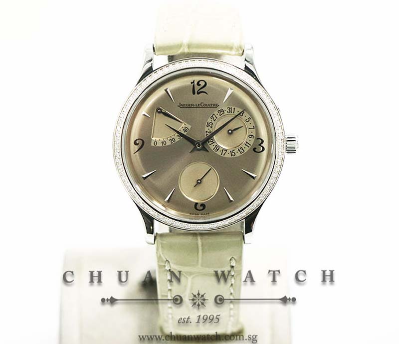 Jaeger-LeCoultre Ladies Master Control Reserve de Marche Steel Diamonds 37mm 140.8.93.S - Discontinued