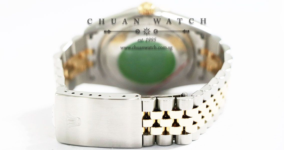 Rolex Gents DateJust Two-Tone 36mm 16233 Ivory Pyramid Roman - Discontinued - Image 4