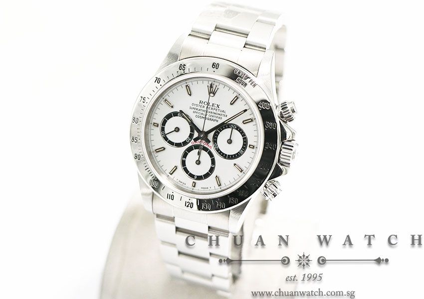 Rolex Cosmograph Zenith Daytona 16520 White Inverted-6 - Discontinued - Image 2