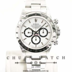 Rolex Cosmograph Zenith Daytona 16520 White Inverted-6 - Discontinued