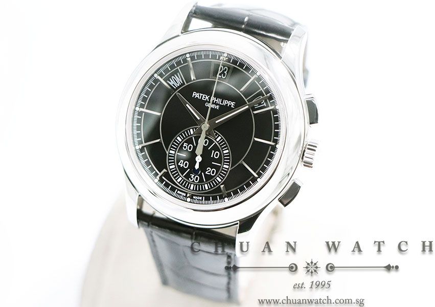 Patek Philippe Annual Calendar Flyback Chronograph Platinum 42mm 5905P-010 - Image 2