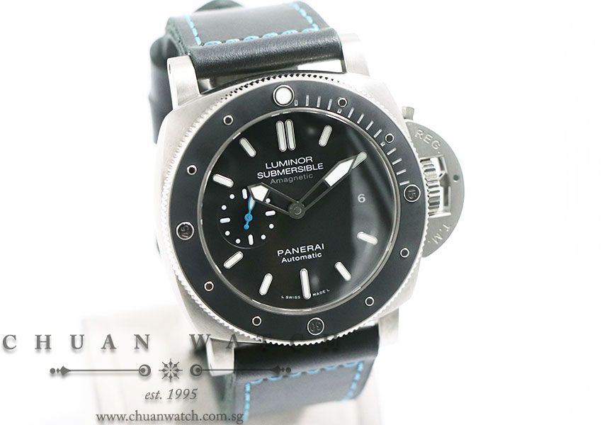 Panerai Luminor Submersible 1950 3-Days Amagnetic Titanio 47mm Pam 1389 T - Image 3
