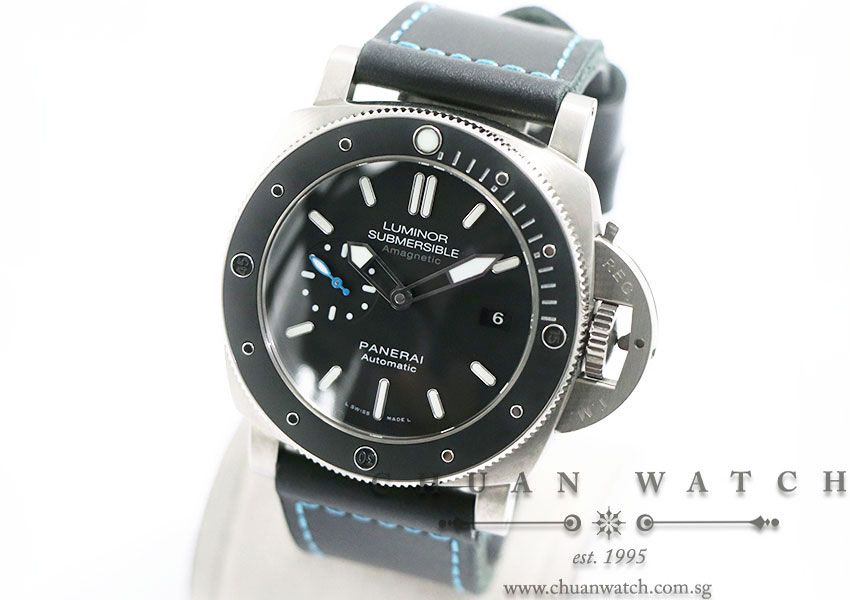 Panerai Luminor Submersible 1950 3-Days Amagnetic Titanio 47mm Pam 1389 T - Image 2