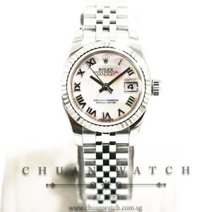 Rolex Ladies DateJust 26mm 179174 Pink MOP Roman - Discontinued