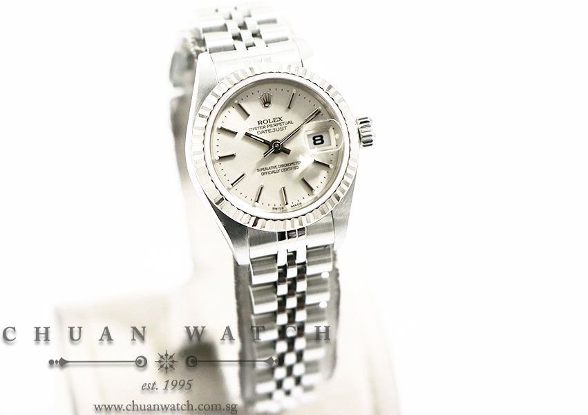 Rolex Ladies DateJust 26mm 79174 Silver Sunburst Index - Discontinued - Image 3