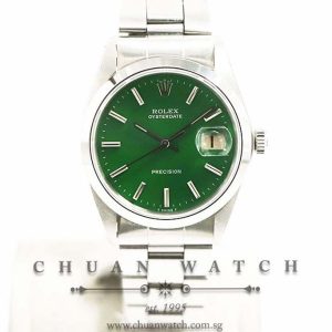 Rolex Vintage Oysterdate Precision 34mm 6694 Custom Green Index (Reconditioned) - Discontinued