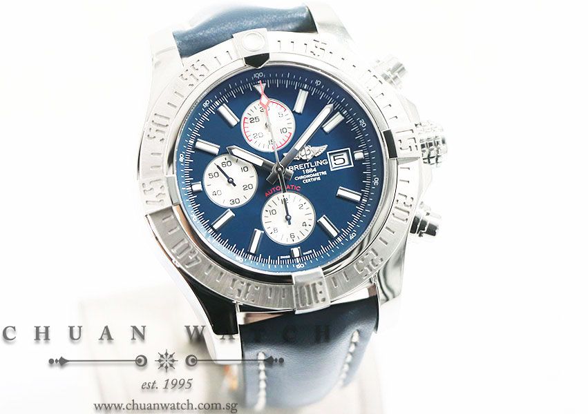 Breitling Super Avenger II Mariner Blue 48mm A13371 - Image 3