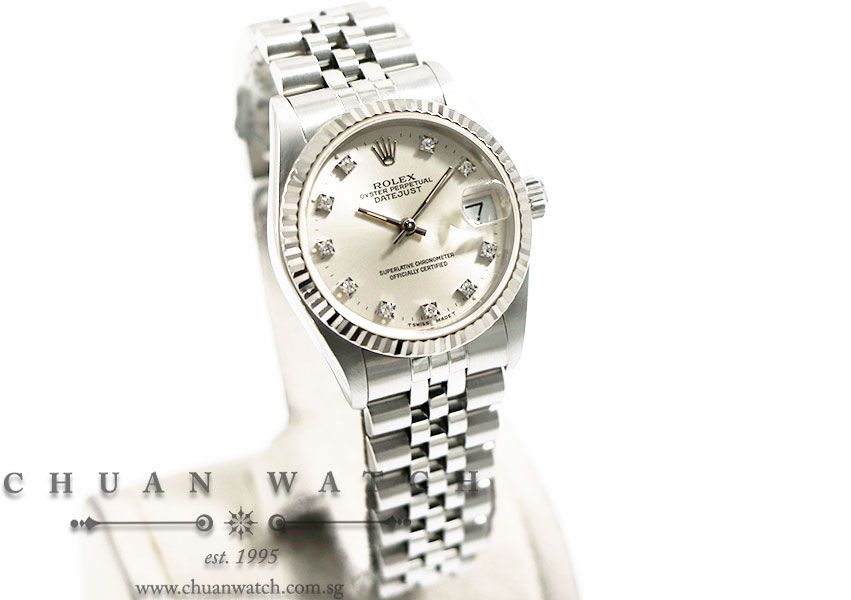 Rolex Boys DateJust 31mm 68274 Silver Sunburst Diamonds - Discontinued - Image 3