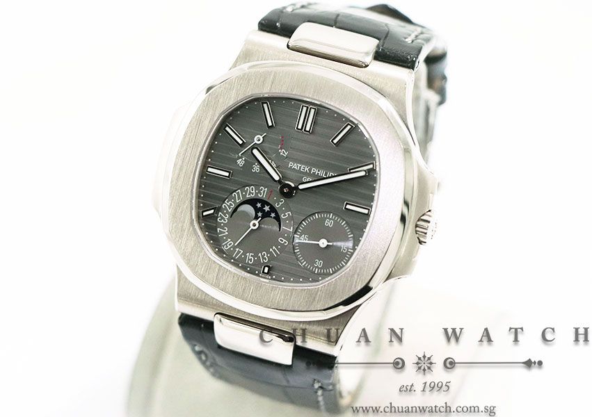 Patek Philippe Nautilus MoonPhase Power-Reserve White Gold 40mm 5712G-001 - Image 2