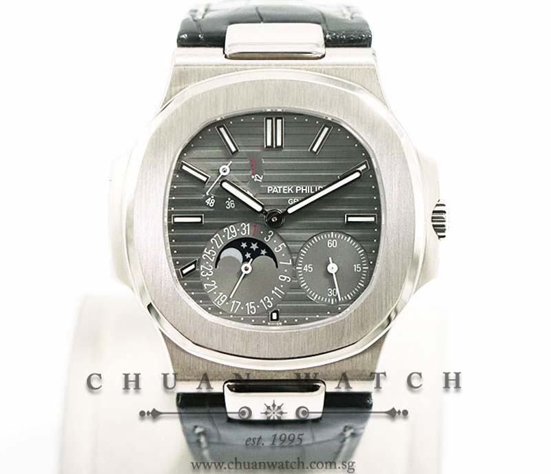 Patek Philippe Nautilus MoonPhase Power-Reserve White Gold 40mm 5712G-001