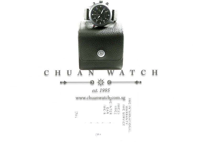 IWC Pilots Watch Double Chronograph Top Gun Ceratanium 44mm IW371815 - Image 5