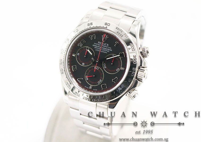 Rolex Cosmograph Daytona White Gold 116509 Racing Black Arabic - Discontinued Dial - Image 2
