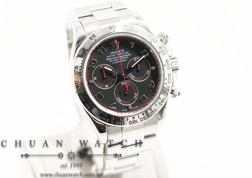 Rolex Cosmograph Daytona White Gold 116509 Racing Black Arabic - Discontinued Dial - Image 3