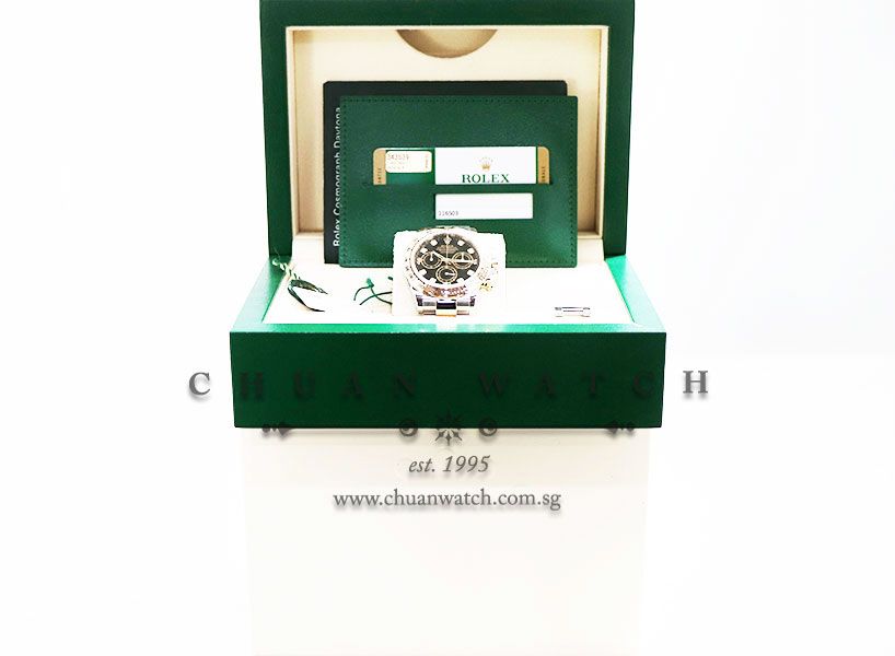 Rolex Cosmograph Daytona Two-Tone 116503 Black Diamonds - Image 5
