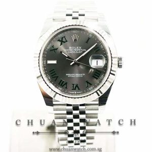 Rolex DateJust 41 126334 Slate Green Roman Wimbledon