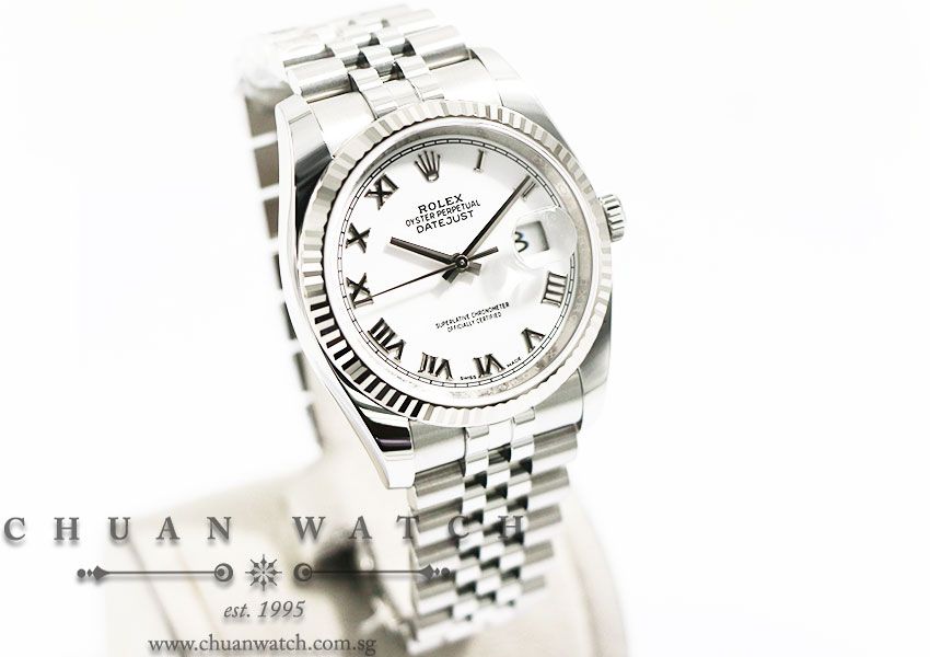Rolex Gents DateJust 36mm 116234 White Roman - Discontinued Reference - Image 3