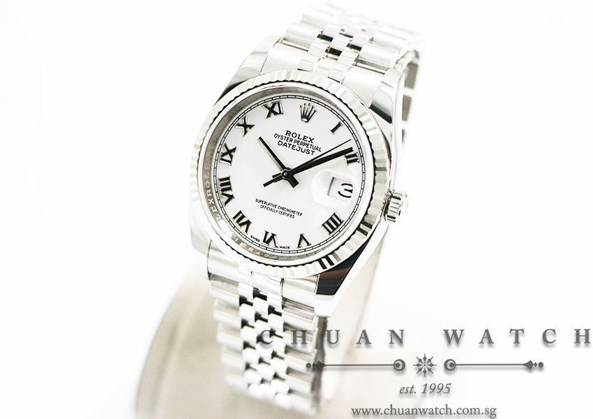Rolex Gents DateJust 36mm 116234 White Roman - Discontinued Reference - Image 2