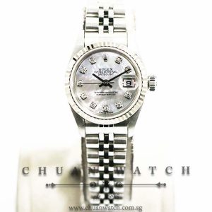 Rolex Ladies DateJust 26mm 79174 White MOP Diamonds - Discontinued
